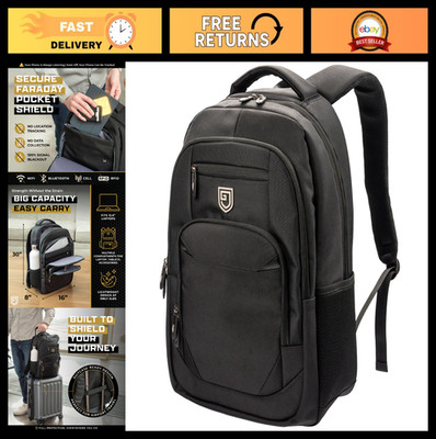 Electromagnetic Shielded Faraday Backpack for Laptops & Phones, EMP Proof Securi