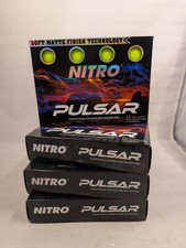 Nitro Pulsar Golf Balls 48 Pack Yellow Soft Matte Finish 3-Pc Tour Performance