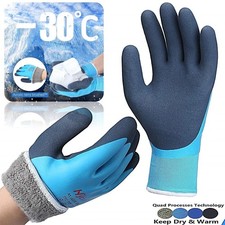 THERMAL INSULATED WINTER WARM WATERPROOF WORK GLOVES FREEZER COLD SAFETY GARDEN