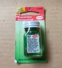 Testors 1124C Enamel 1/4 oz Gloss Green Enamel Paint NEW SEALED No Lead ,