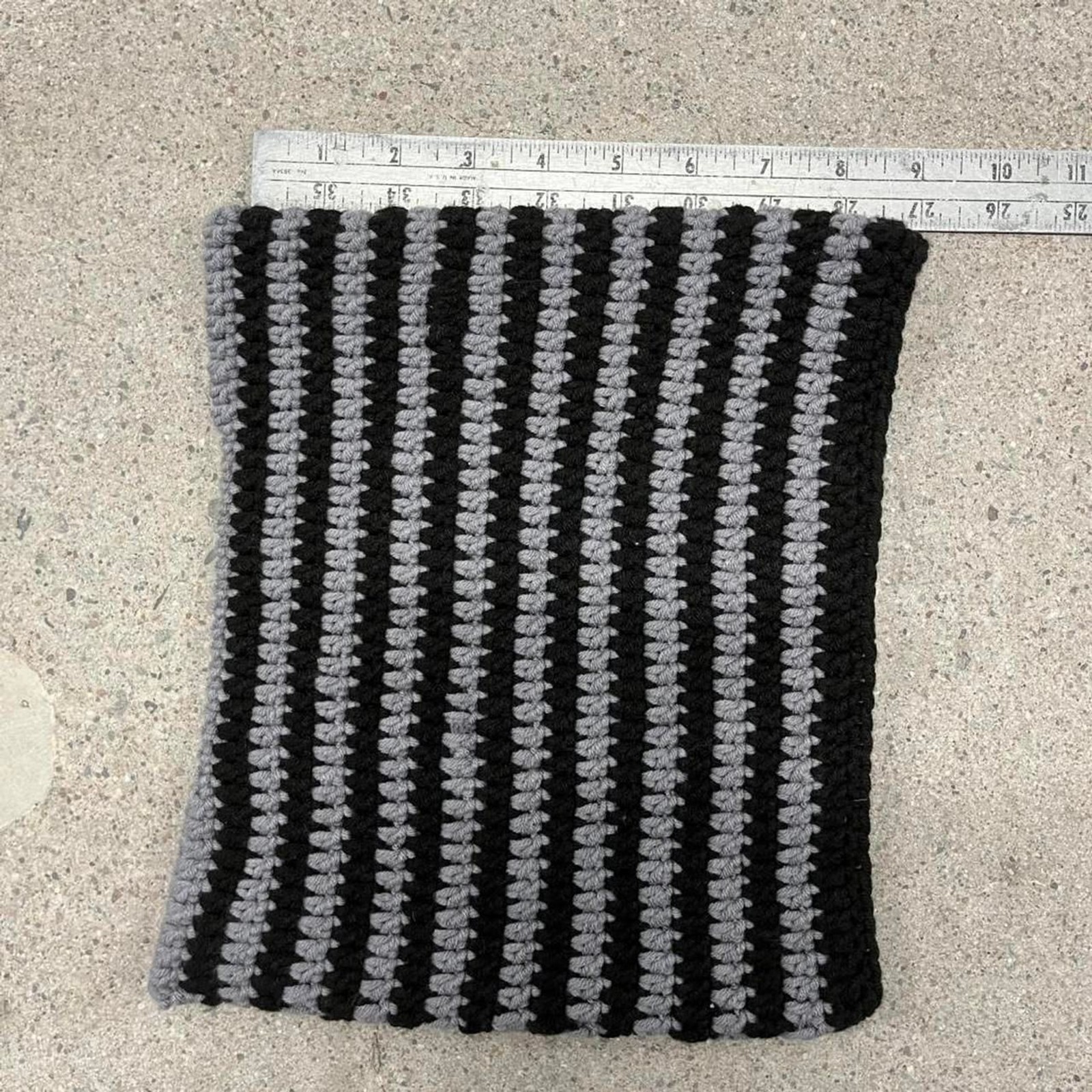 Handmade Knit Pattern square Beanie - image 3