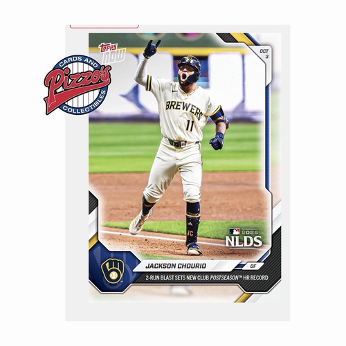 Jackson Chourio – 2026 Topps Now #758 2-Run Blast Sets New Club Postseason™ HR Record
