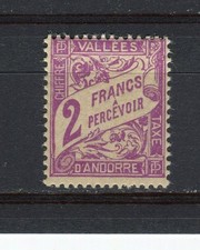 ANDORRE - Type Duval - Y&T Taxe n° 19* - MH