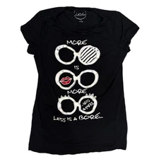 Woman's INC International Concepts I.N.C. Iris Apfel Graphic T-Shirt Size Small