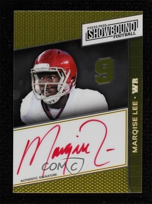 2014 Press Pass Showbound Gold Red Ink /19 Marqise Lee #SB-ML Rookie Auto RC 0b5