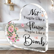 Women'S Gift for Girlfriend Including Heart-Shaped Acrylic Plaque Birthday Gifts
