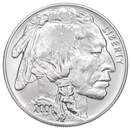 2001-D Unc Buffalo Commemorative Silver Dollar $1 *5049