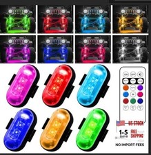Wireless LED Lights for Car, Wireless Rock Lights with 8 Colors 10 Modes,Led