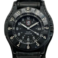 LUMINOX Nighthawk F-117 USAF SERIES 3400 black quartz men's watch NIGHTHAWK B ra