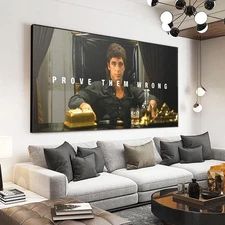 Scarface x Tony Montana Motivational Wall Art Bold Gangster Boss Quote Print