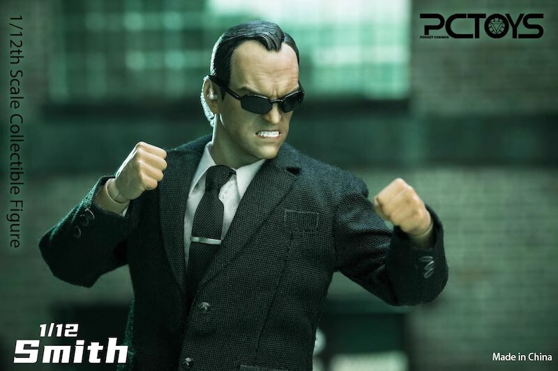 PCTOYS Hacker Agent Smith 1/12 アクションフィギュ PCTOYS 1/12 PC026B Agent Smith Action Figure Model In Sotck
