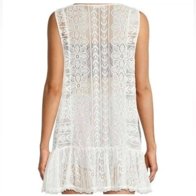 free people olivia mini dress FREE PEOPLE OLIVIA sheer MiNi TUNIC dress sz XS