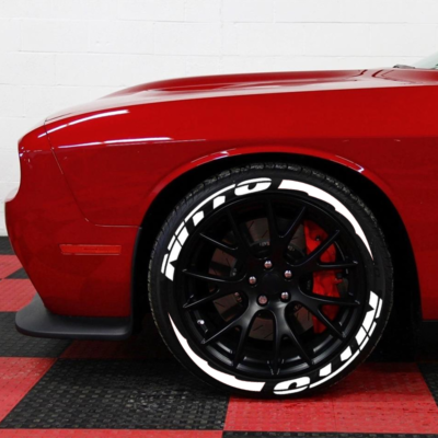 For 4 Tire Permanent Tire Letters NITTO Sticker Red Flag 1.06 - Foto 5