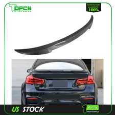 For 12-18 BMW 320i 335i xDrive M3 Sedan Trunk Spoiler Wing Dry Carbon Fiber