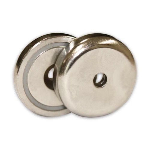 10 Pairs North/South 32mm / 25kg Heavy Duty Countersunk Pot Magnets DIY Latch - 第 1/3 張圖片