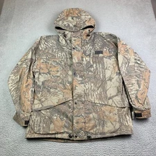 Vintage Realtree Parka Jacket Mens M-XL Gander Mountain Climate+ Camo Hunting