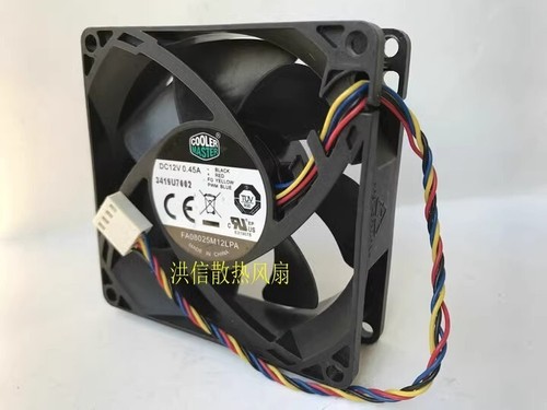 CoolerMaster FA08025M12LPA 8025 DC12V 0.45A 8CM 4-Wire PWM Silent Cooling Fan - Picture 3 of 4