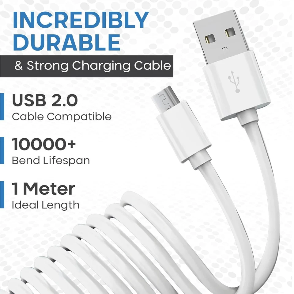 3-Pack Micro USB V9 Fast Charger Cable Data Charging Cord For Android Smartphone - Image 3 of 4
