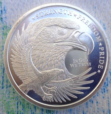1 oz. GSM Eagle STRENGTH - FREEDOM - PRIDE rounds .999 fine silver 99.82 per troy oz