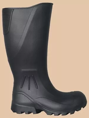 BILLY BOOTS BLACK WATERPROOF PROTECTIVE RAIN WORK BOOTS Hunting Fishing Farming Garden Mud