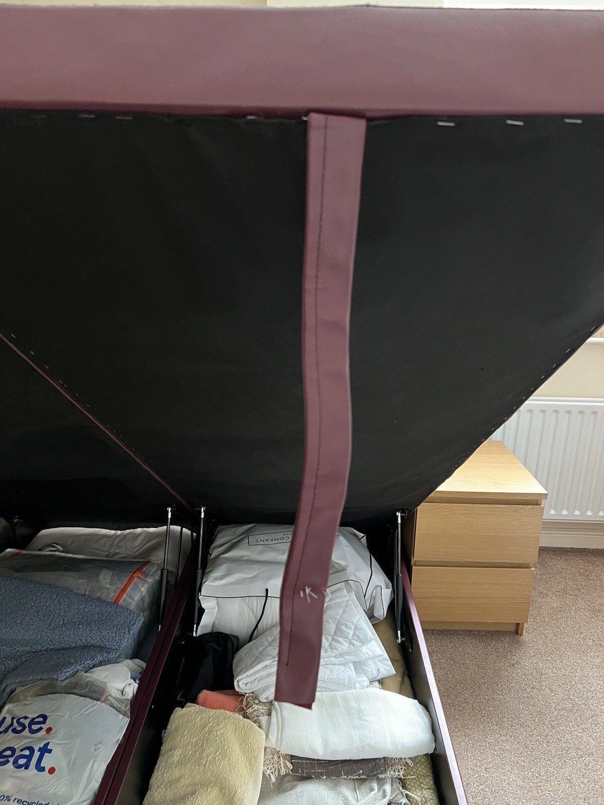 Ottoman double bed frame used eBay