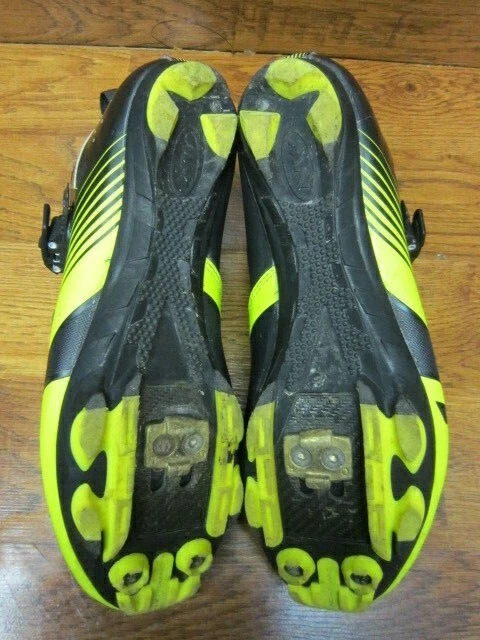 NORTHWAVE CX TECHCYCLING MOUNTAIN BIKE BOOTS 44 US SIZE 10 - BLACK & YELLOW - Image 4 of 4