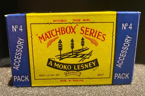 Matchbox Lesney ACCESSORY PACK No 4 Road Signs Repro Box*