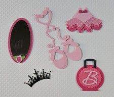 Ballet Accessories Set. Scrapbook, Card making Paper Piecing