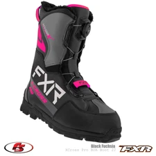 NEW FXR X-Cross Pro BOA Snowmobile Boot Black ops/Black Fuchsia size 5 7 8 12