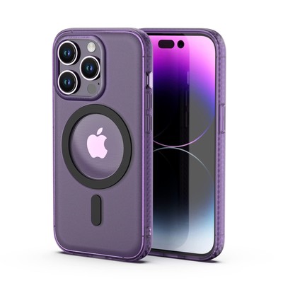 Anywest für iPhone 14 Pro Magnetische Hülle Kompatibel mit MagSafe Lila