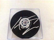 Andrew Ladd Signed Hockey Puck Winnipeg Jets Autographed a