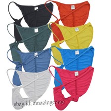 Men's Modal Bikini Briefs Ruched Back Underwear Male Hipster Cheeky Briefs Pants