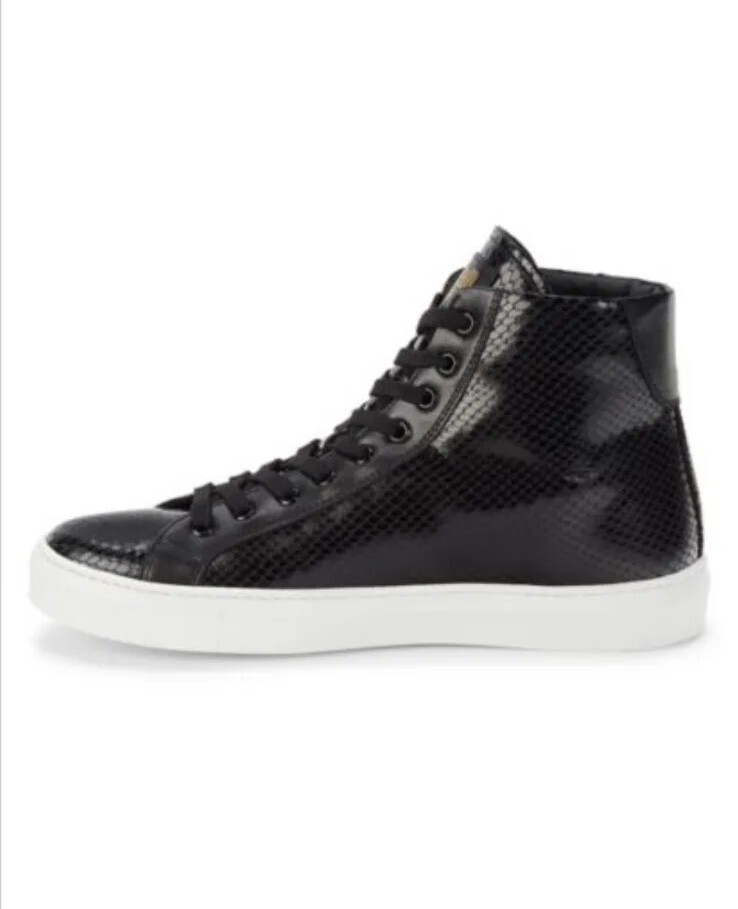 CAVALLI CLASS BY ROBERTO CAVALLI Snakeskin Embossed Leather High