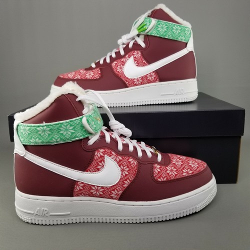nike air force 1 high christmas sweater