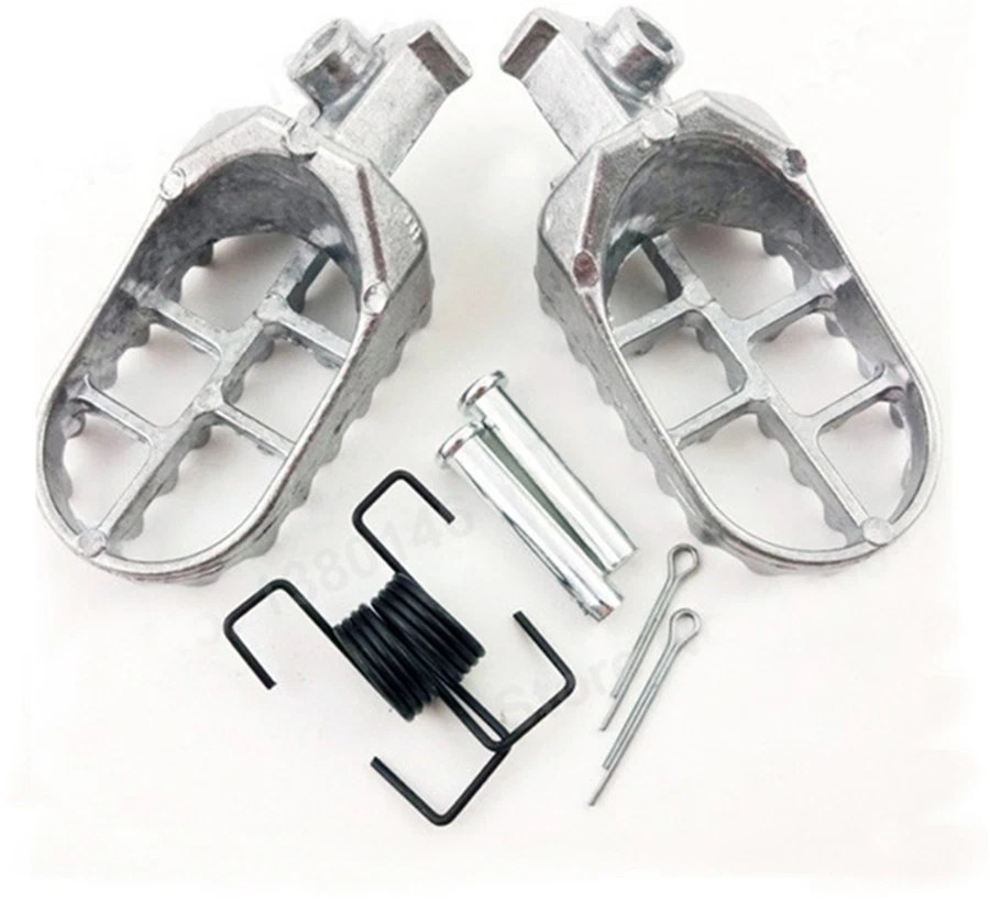 1 Pair Aluminum Motorcycle Motocross Wide Fat Foot Pegs Footrest Footpegs Pedal — 第 3/4 张图片