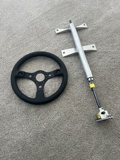 Mustang 1994-04 Sn95 Drag Race  Steering Column W Grant 673 Wheel