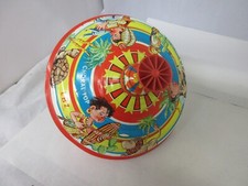 VINTAGE SPINNING TIN TOP LBZ 9" TOY TOP 615-
