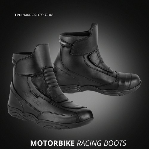 Botas de Carrera de Motocicleta Impermeables Motocicleta Zapatos de Montar Botas Urbanas Unido | eBay