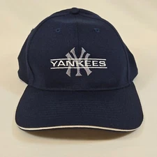 VTG New York Yankees Hat Drew Pearson MLB Genuine Merchandise Strapback Navy Blu