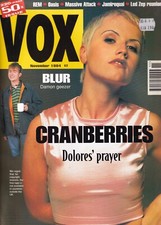 Vox MAGAZINE NME Nov 1994 The Cranberries R.E.M. Oasis Led Zeppelin Jamirorquai
