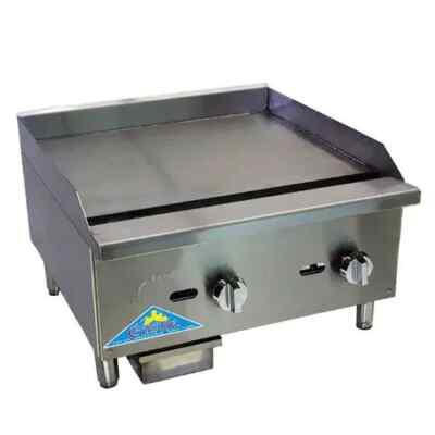 Comstock Castle CCEGG24 24'' Manual Gas Countertop Griddle w 5/8'' Thick Plate