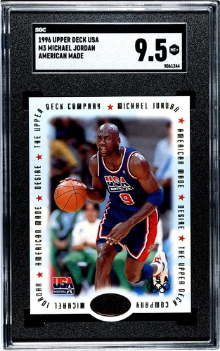 Michael Jordan basketball card SGC 9.5 Gem Mint  1996 Team USA American Made SP