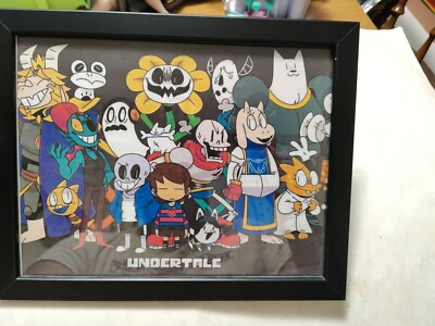 Undertale All Characters Print Art In A Frame