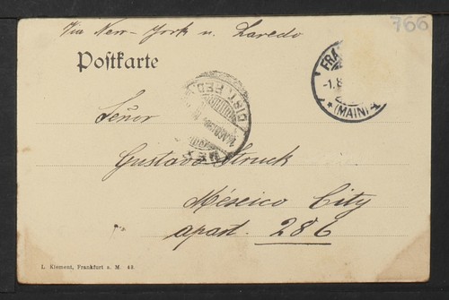 GERMANY 766-HAMBURG -Westlicher Teil v. d. Oberurseles Chaussee (1904) - Picture 2 of 2