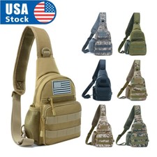 Outdoor Sports Sling Bag Military Molle Chest Pack Waterproof Crossbody Bag
