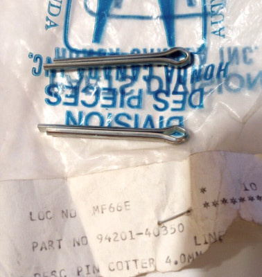 RE Honda ZB50 Cotter Pin NOS 94201-40350 Qty. 2 (L-7799) | eBay