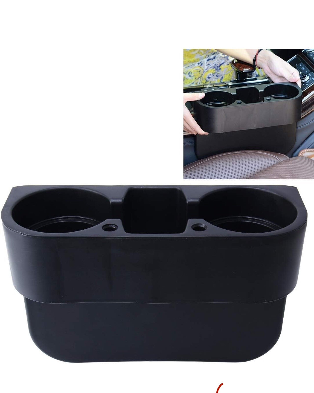 Car Seat Seam Wedge Storage Organizer Cup Holder Bottle Drink Phone Mount Stand