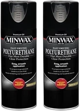 Minwax Fast Drying Polyurethane Spray, Protective Wood Finish, Clear Semi-Gloss,