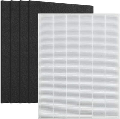 Replace for Winix 115115 Filter + 4 Carbon Filters PlasmaWave Size 21 5300 5500