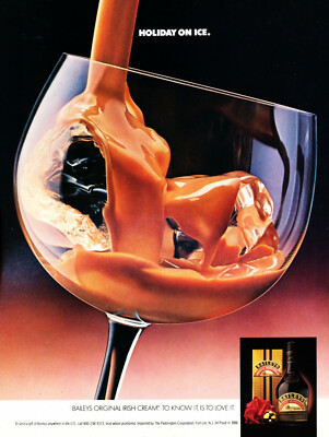 BAILEYS LIQUEUR AD #5 RARE 1986 OUT OF PRINT VINTAGE